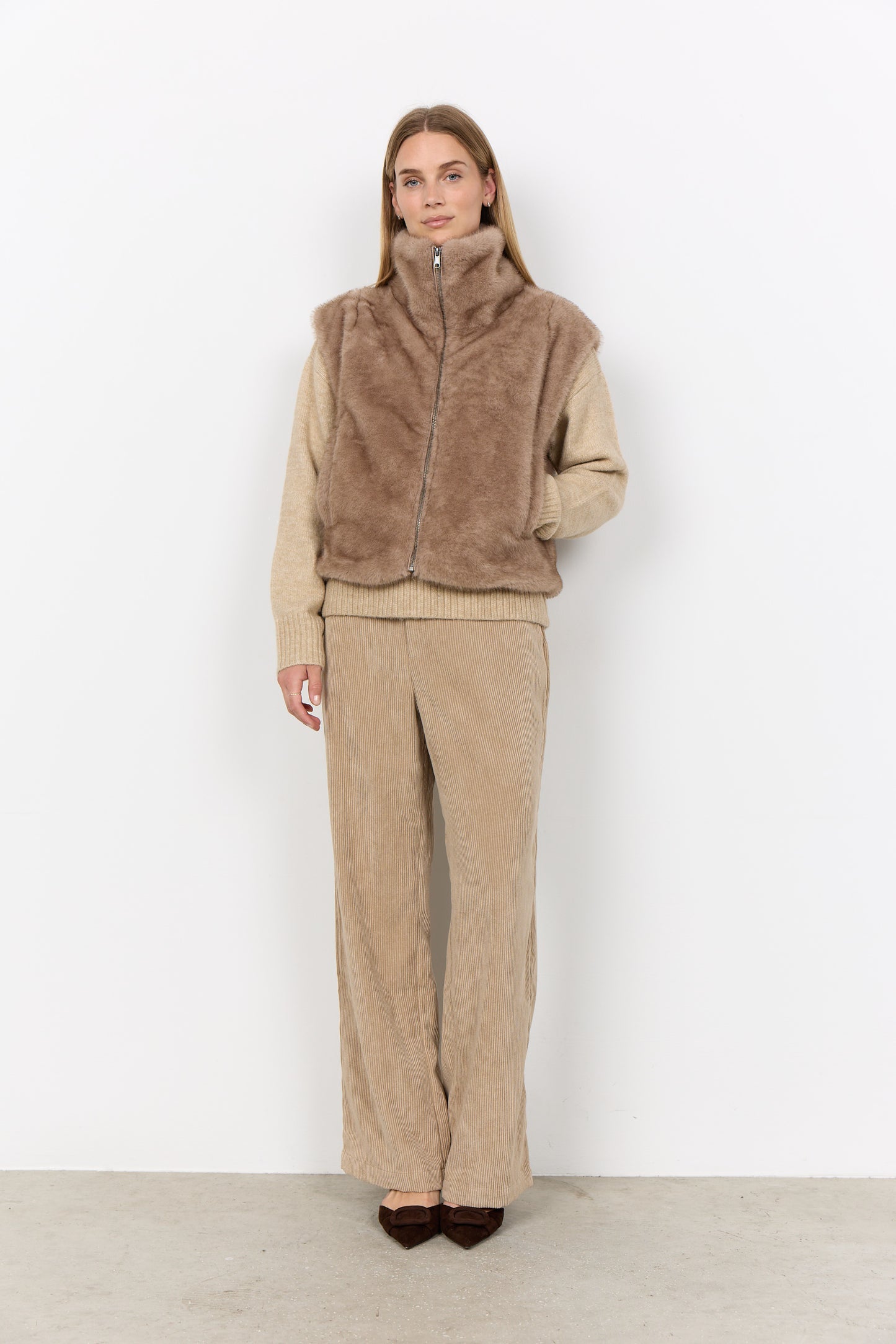Soya Concept Haye Faux Fur Gilet