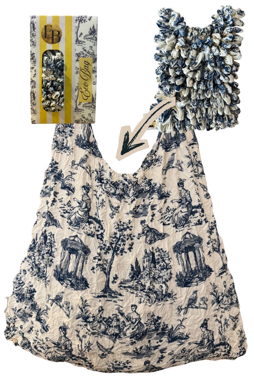 Tote Bag Eco Sustainable Floral - Toile de Jouy Shopper