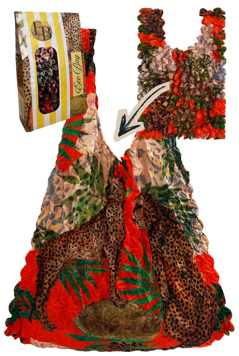Eco-sustainable tote bag — Leopard & Palm