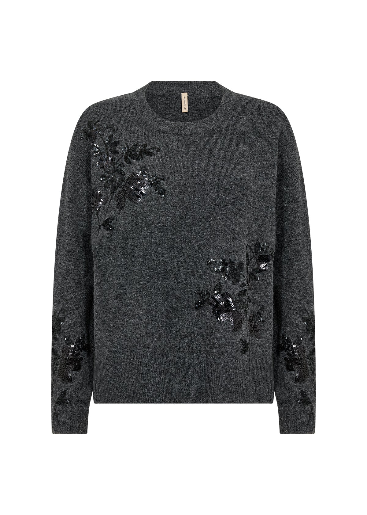 Soya Concept Orlean 17 Sequined Jumper - Grey