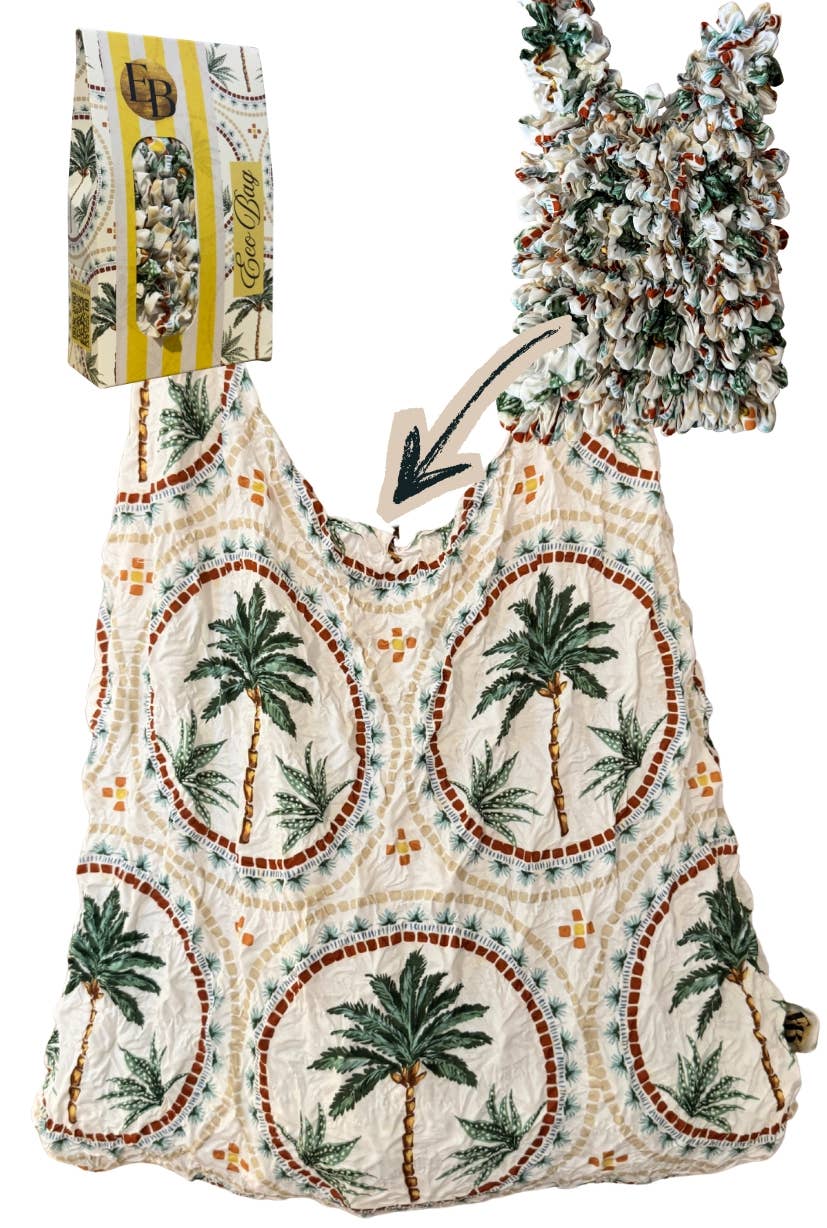 Eco-Sustainable Tote Bag - Palm Trees
