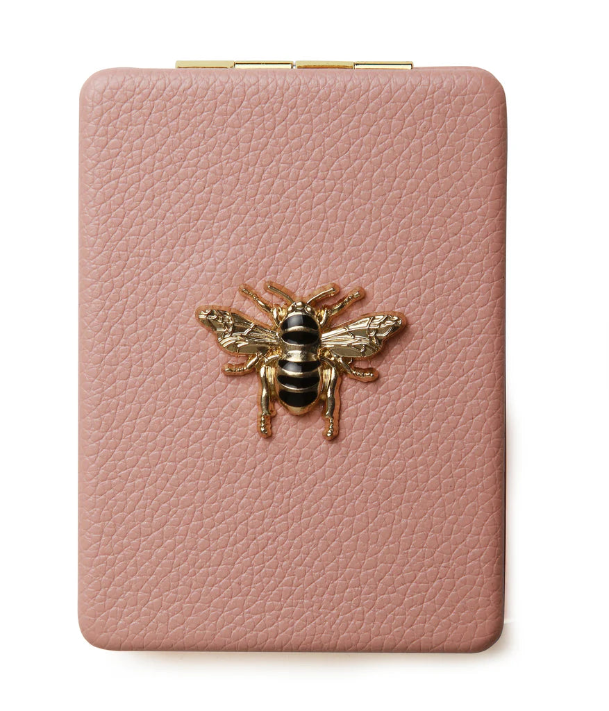 AW - Rectangular Mirror Compact - Pink