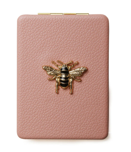 AW - Rectangular Mirror Compact - Pink