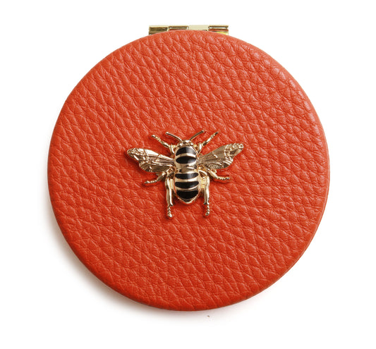 AW - Round Compact Mirror - Orange