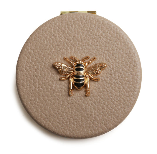 AW - Round Compact Mirror - Stone