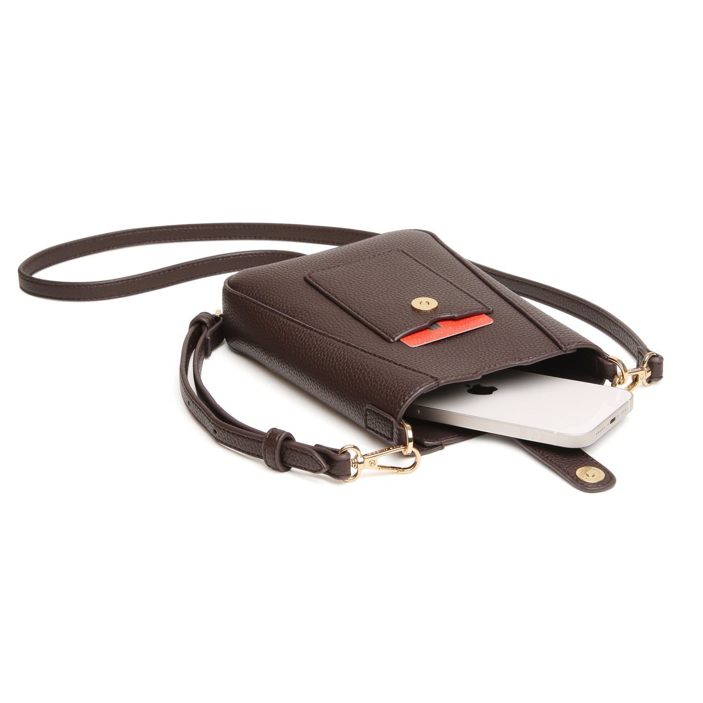 AW - Kensington Phone Crossbody Bag - Chocolate
