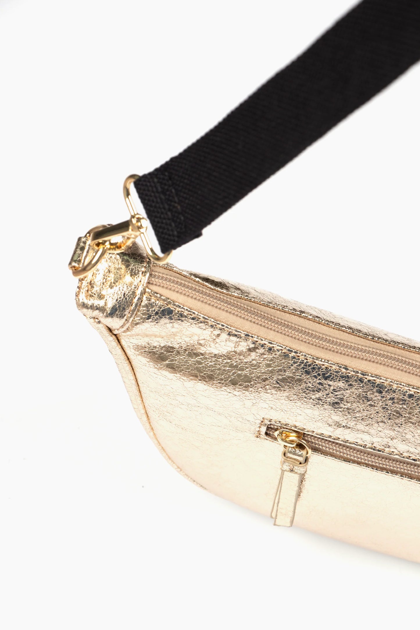 Bellamy Half Moon Crossbody Bag - Gold