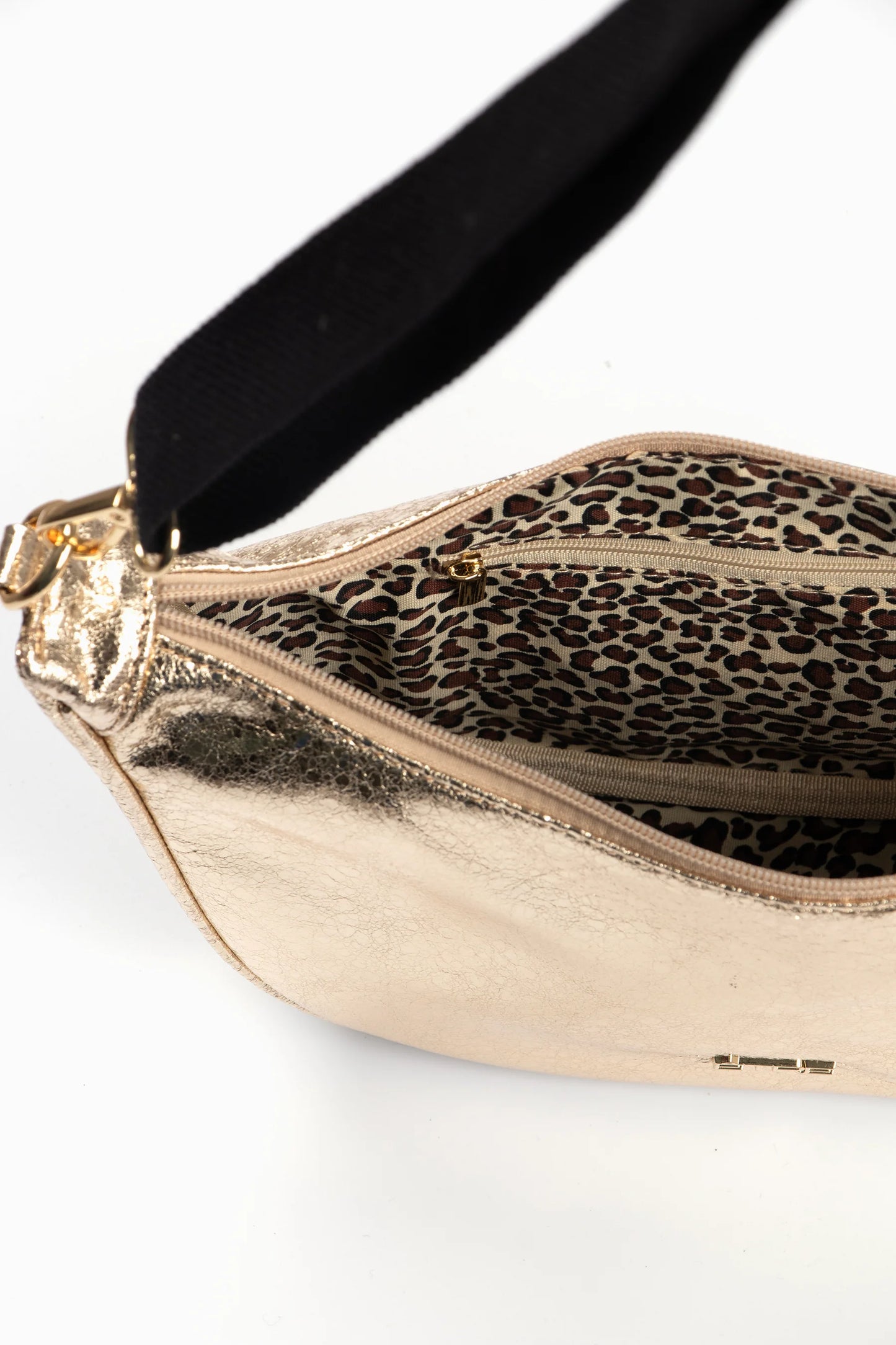 Bellamy Half Moon Crossbody Bag - Gold