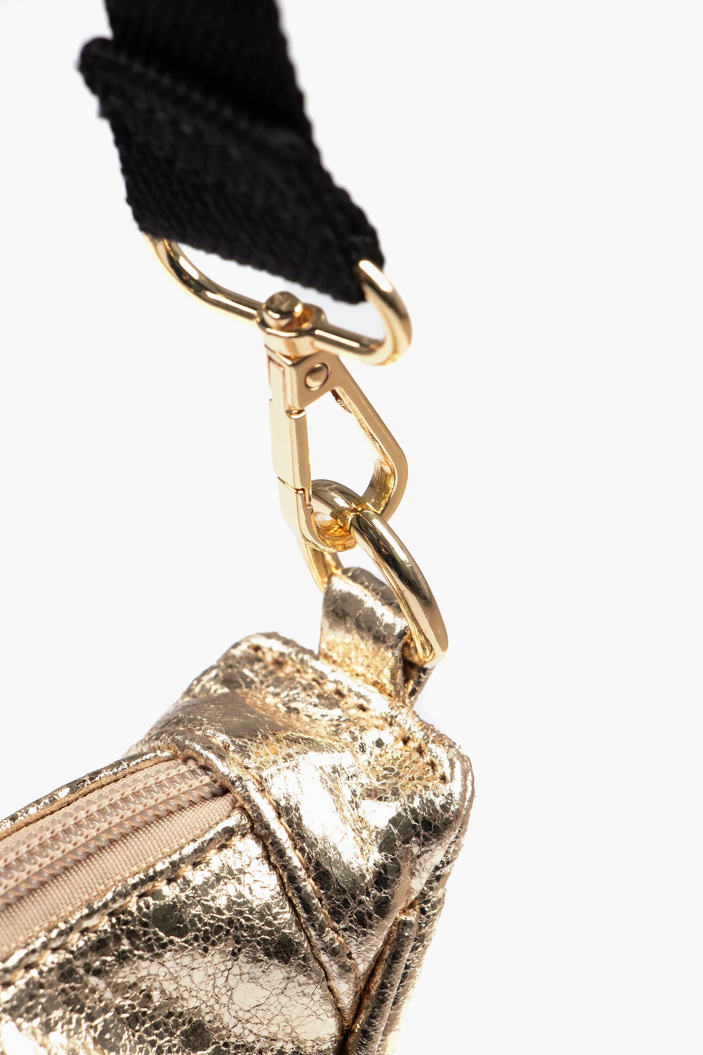 Bellamy Half Moon Crossbody Bag - Gold