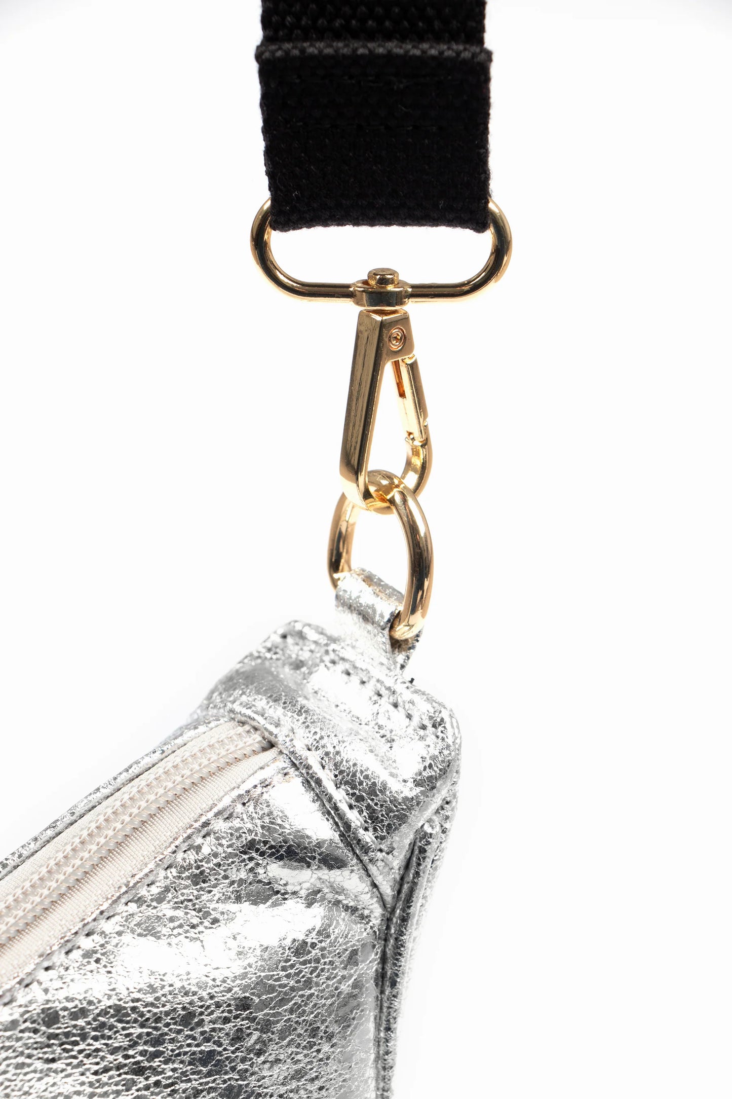 Bellamy Half Moon Crossbody Bag - Silver
