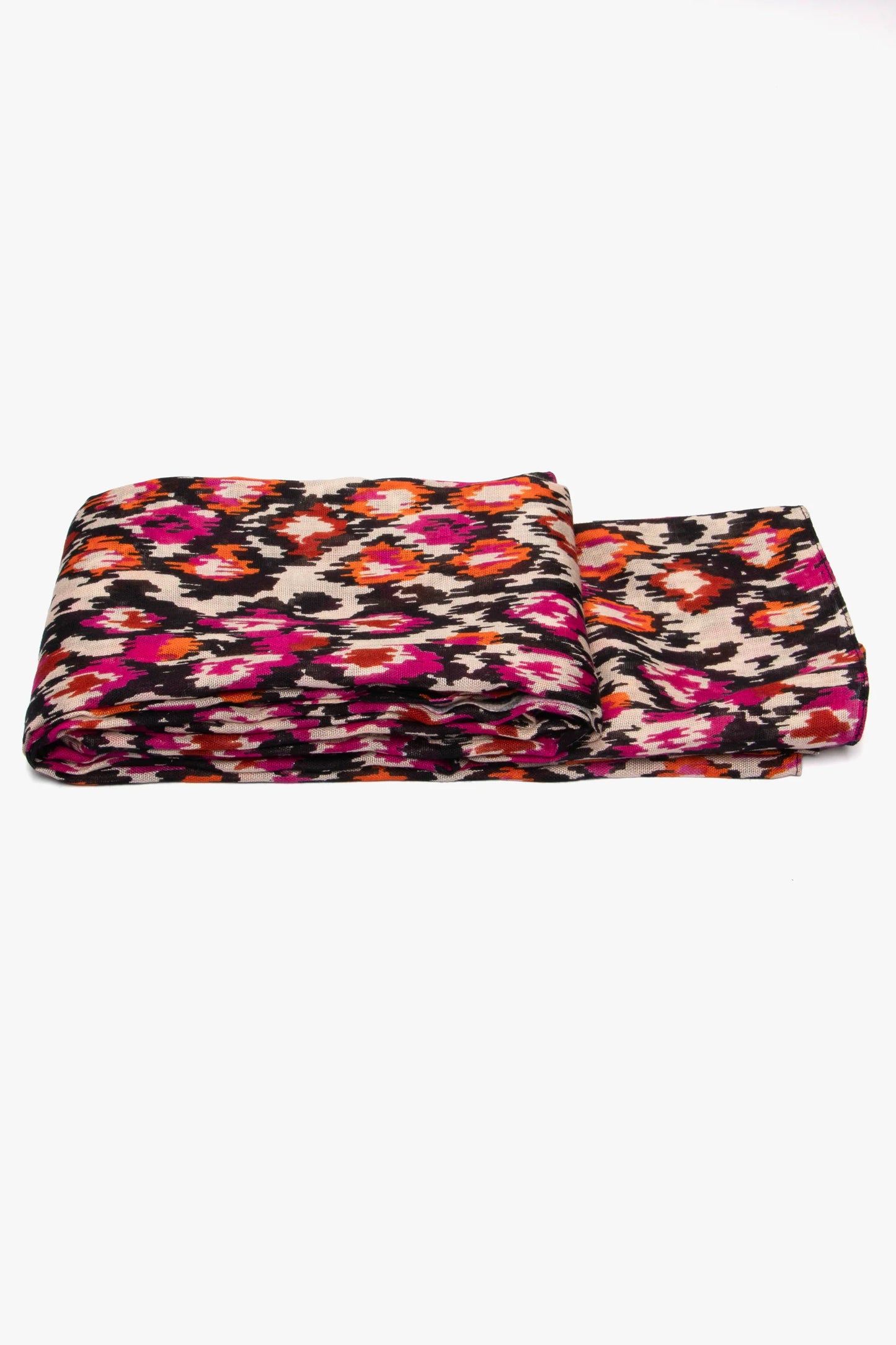 Belle Lightweight Scarf - Fuchsia/Orange, Abstract Spot