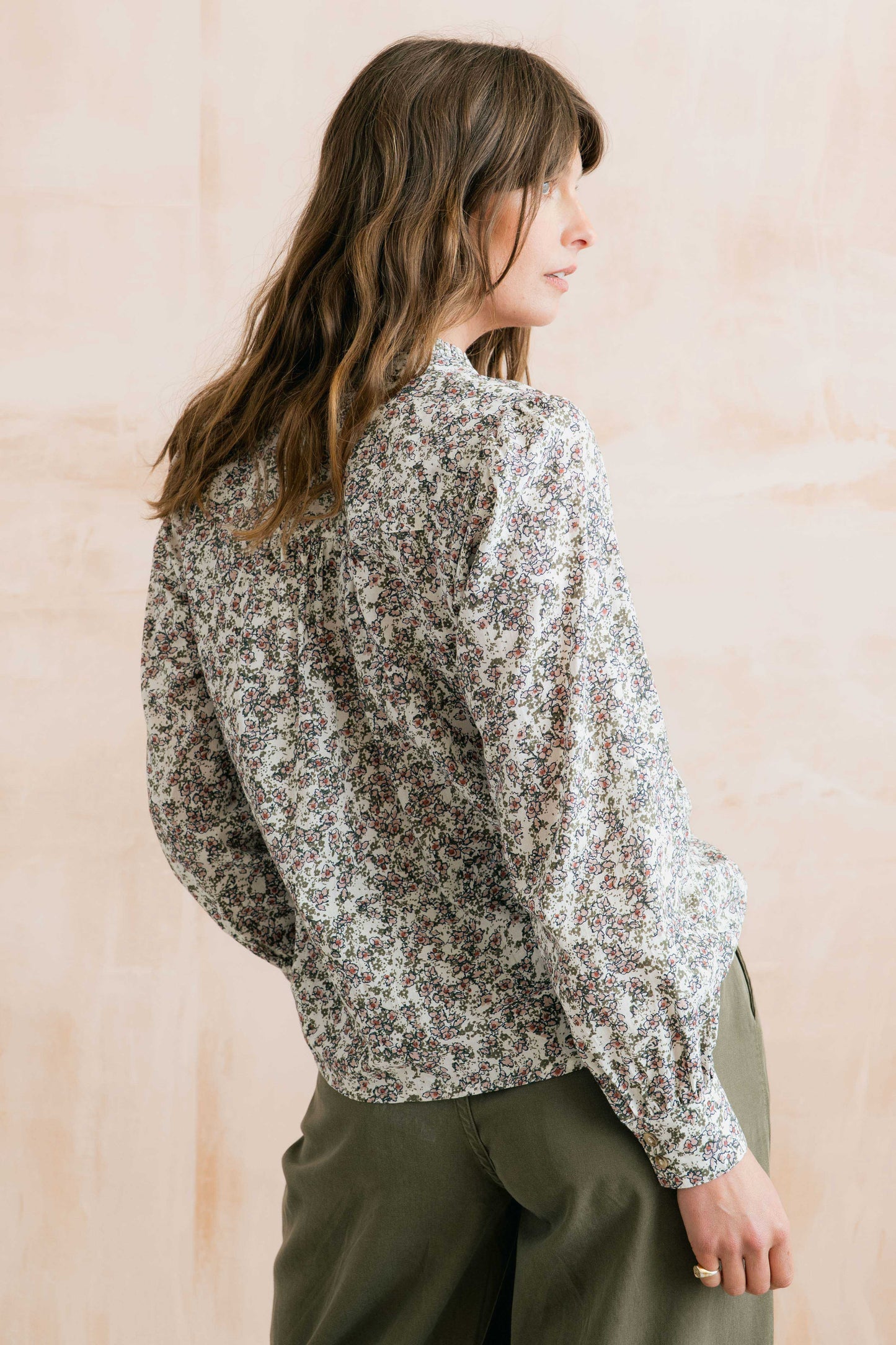 Lily & Me Frida Floral Blouse - Antique Pink