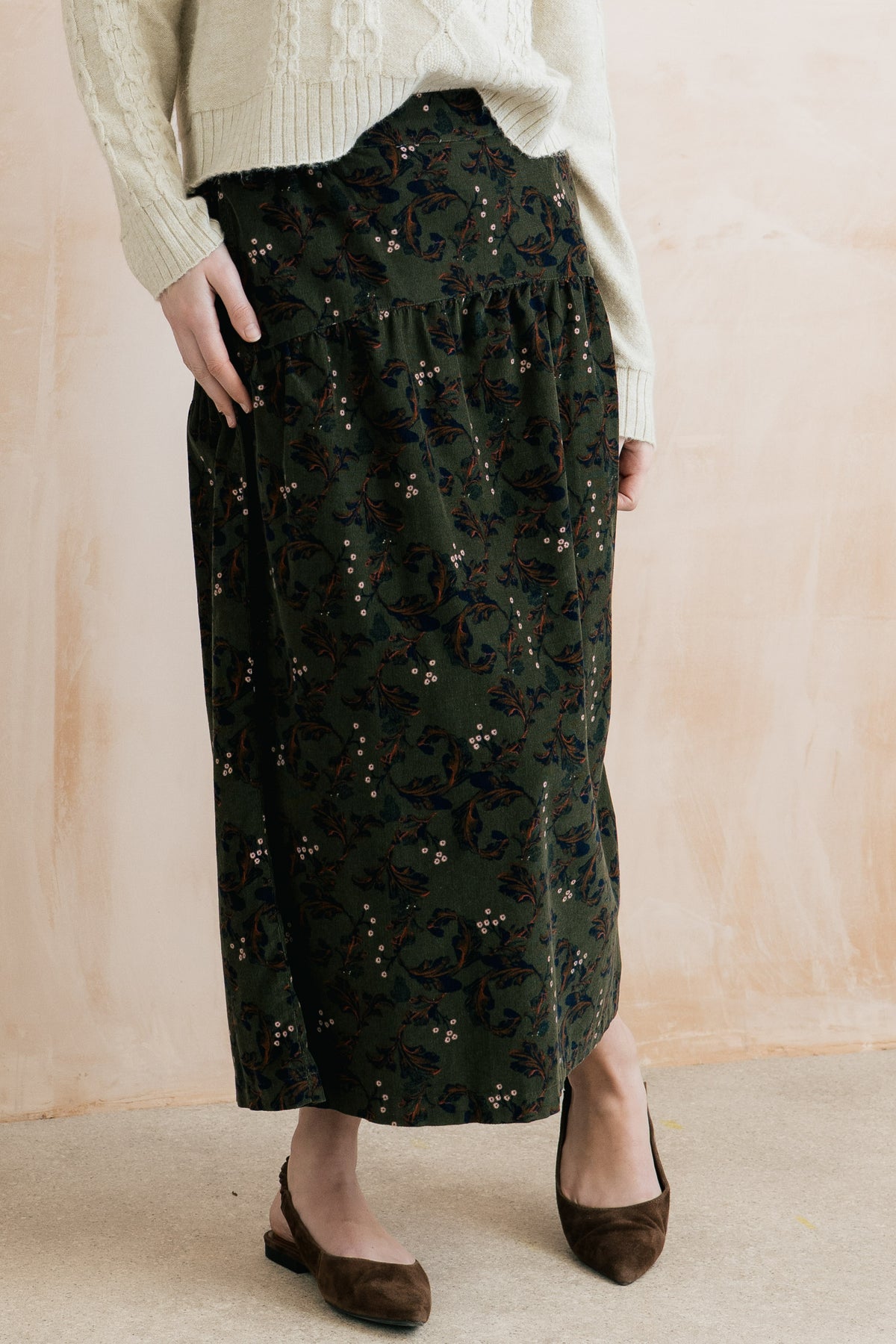 Lily & Me Frances Skirt - Dark Olive