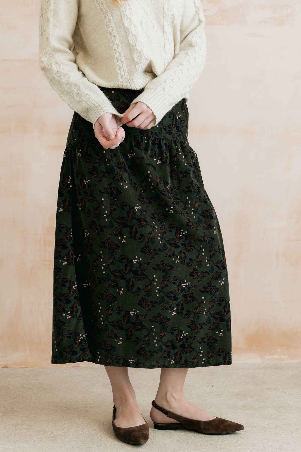 Lily & Me Frances Skirt - Dark Olive
