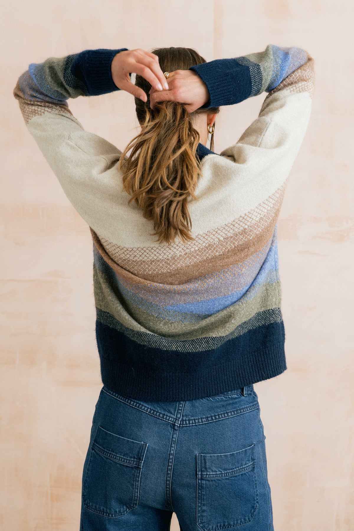 Lily & Me Artist Jumper Colour Block Knit