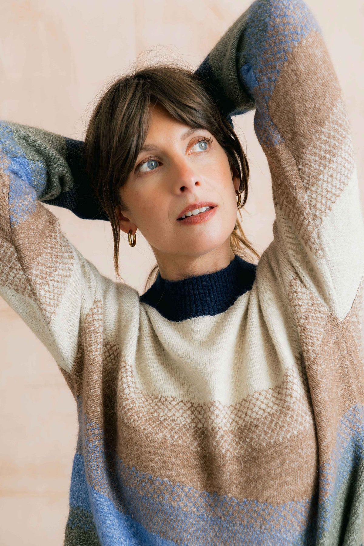 Lily & Me Artist Jumper Colour Block Knit