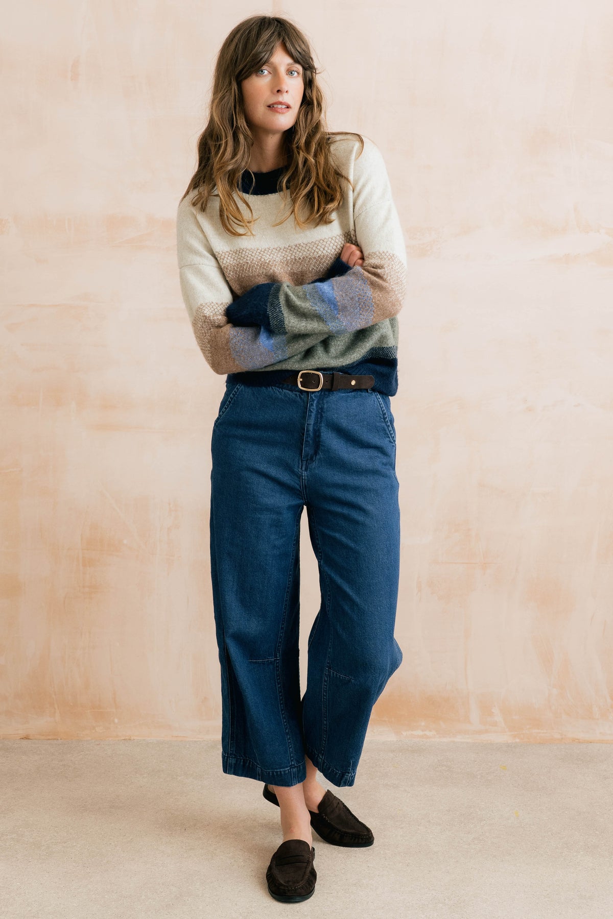 Lily & Me Artist Jumper Colour Block Knit