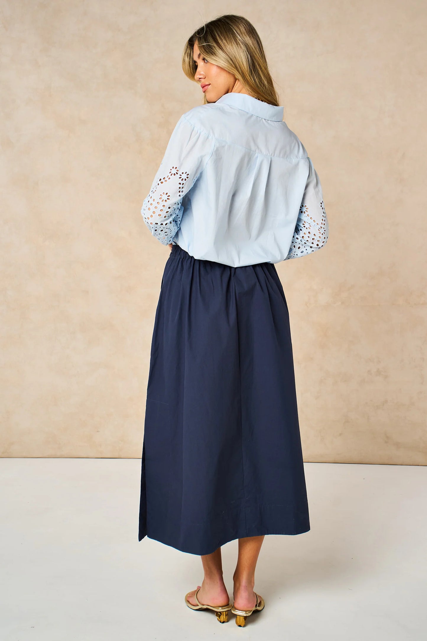 Midaxi Skirt - Navy Blue