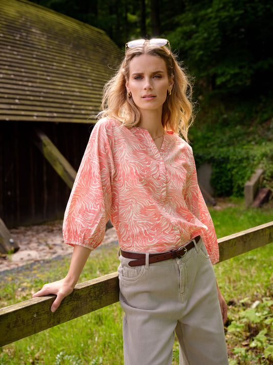 SC - Peggy 2 Blouse - Peach Pink