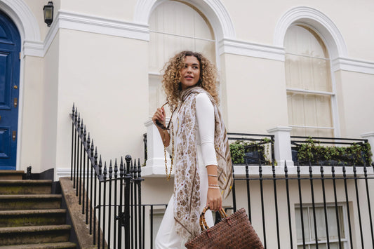 PL - Animal Print Scarf - Natural