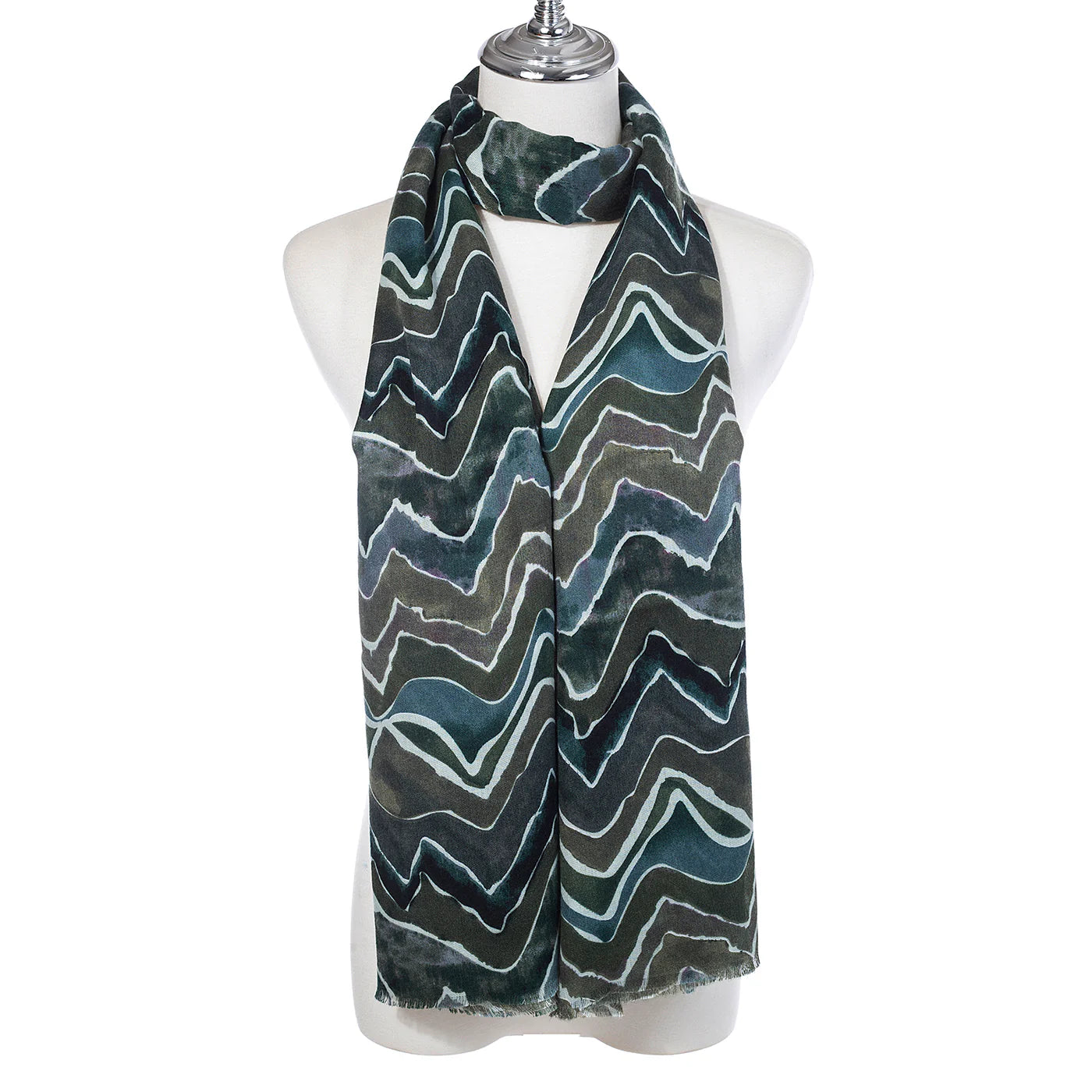 PL - ZigZag Scarf - Artichoke