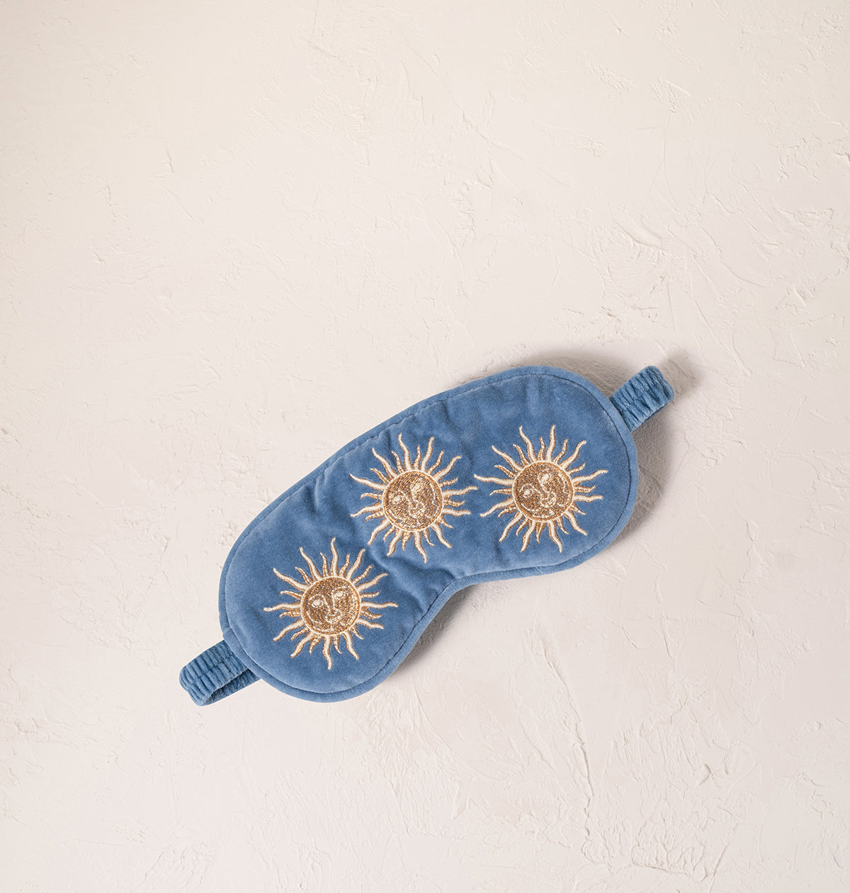 Sun Goddess Dusky Blue Velvet Eye Mask