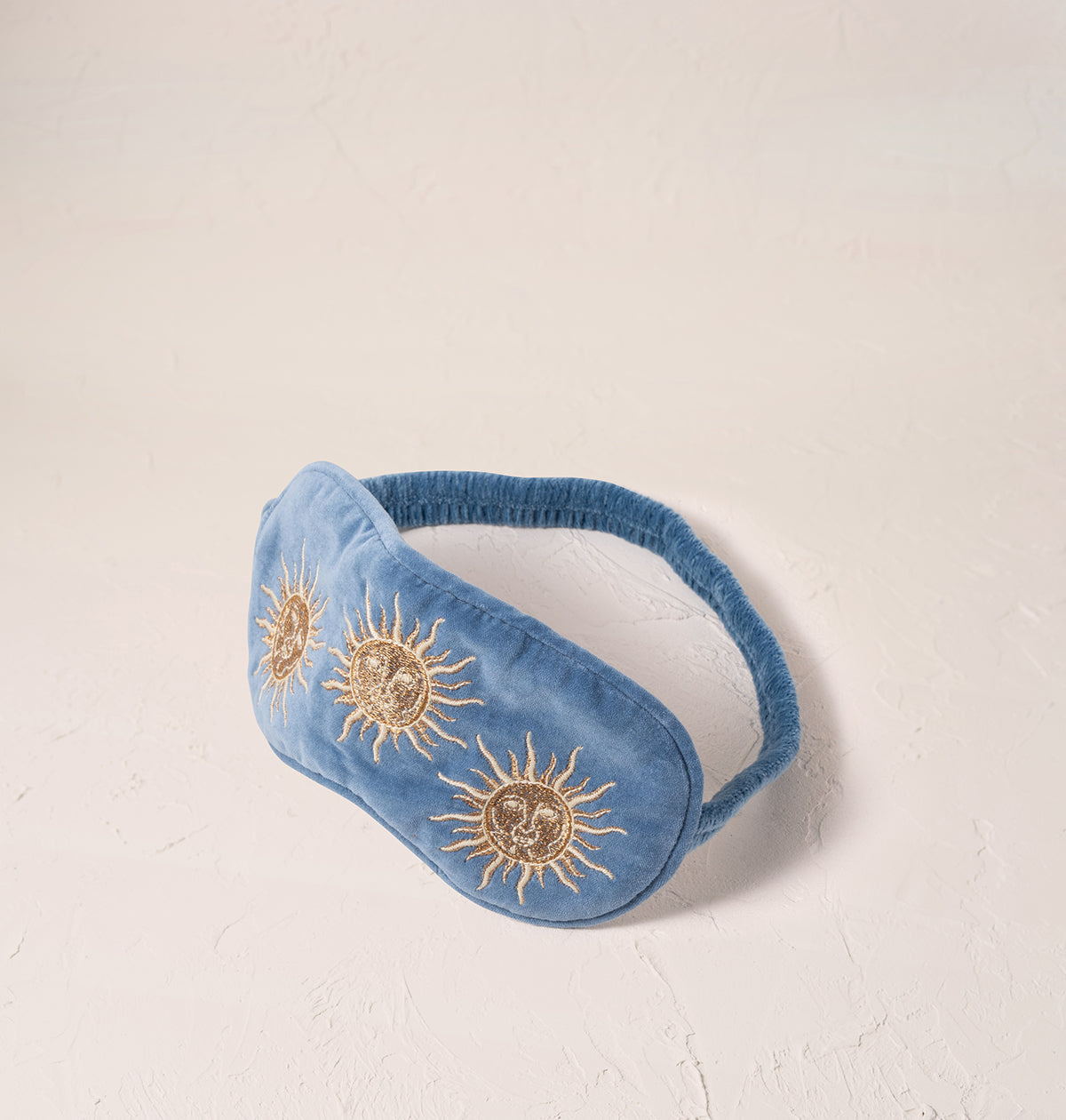 Sun Goddess Dusky Blue Velvet Eye Mask