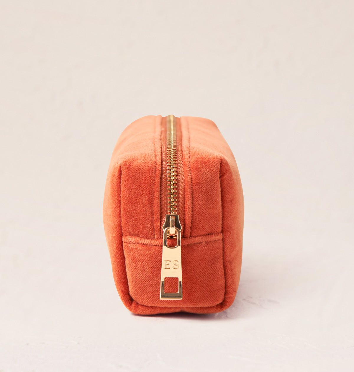 Sun Goddess Rust Velvet Makeup Brush Bag