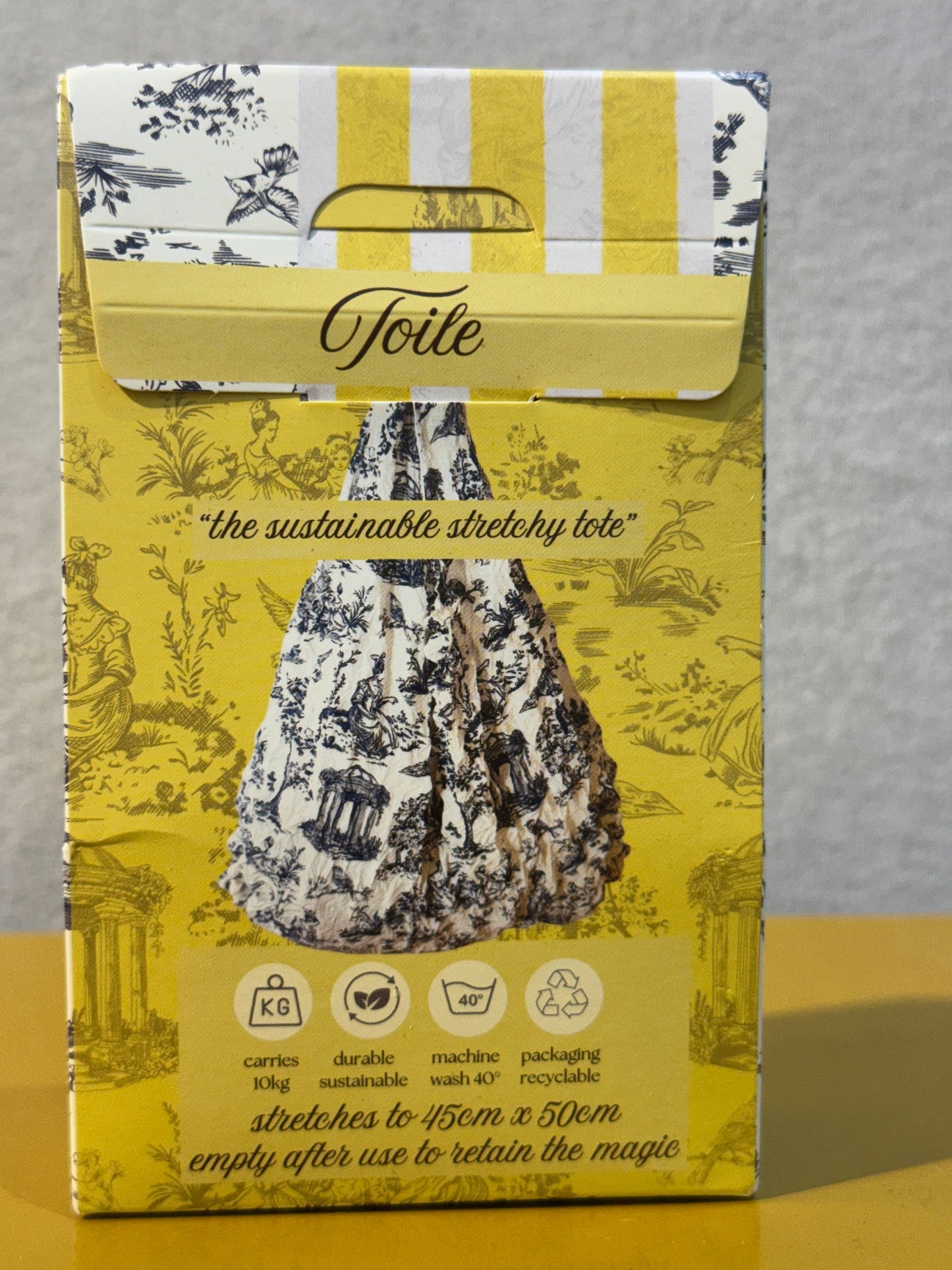 Tote Bag Eco Sustainable Floral - Toile de Jouy Shopper