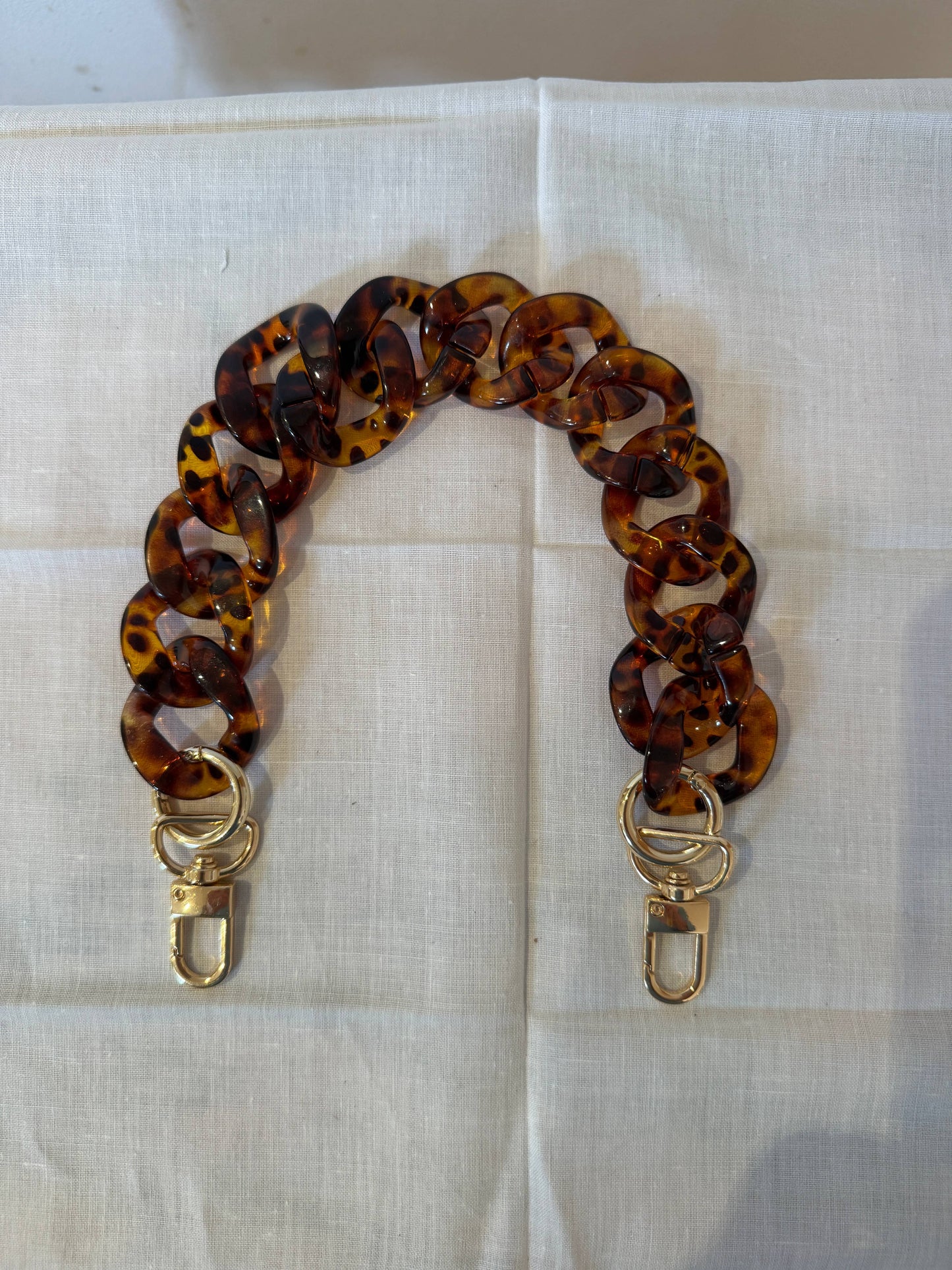 Tortoiseshell Acrylic Handle for your Eco Tote Bag