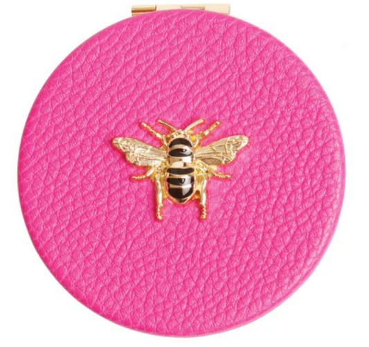 AW - Round Mirror Compact - Hot Pink