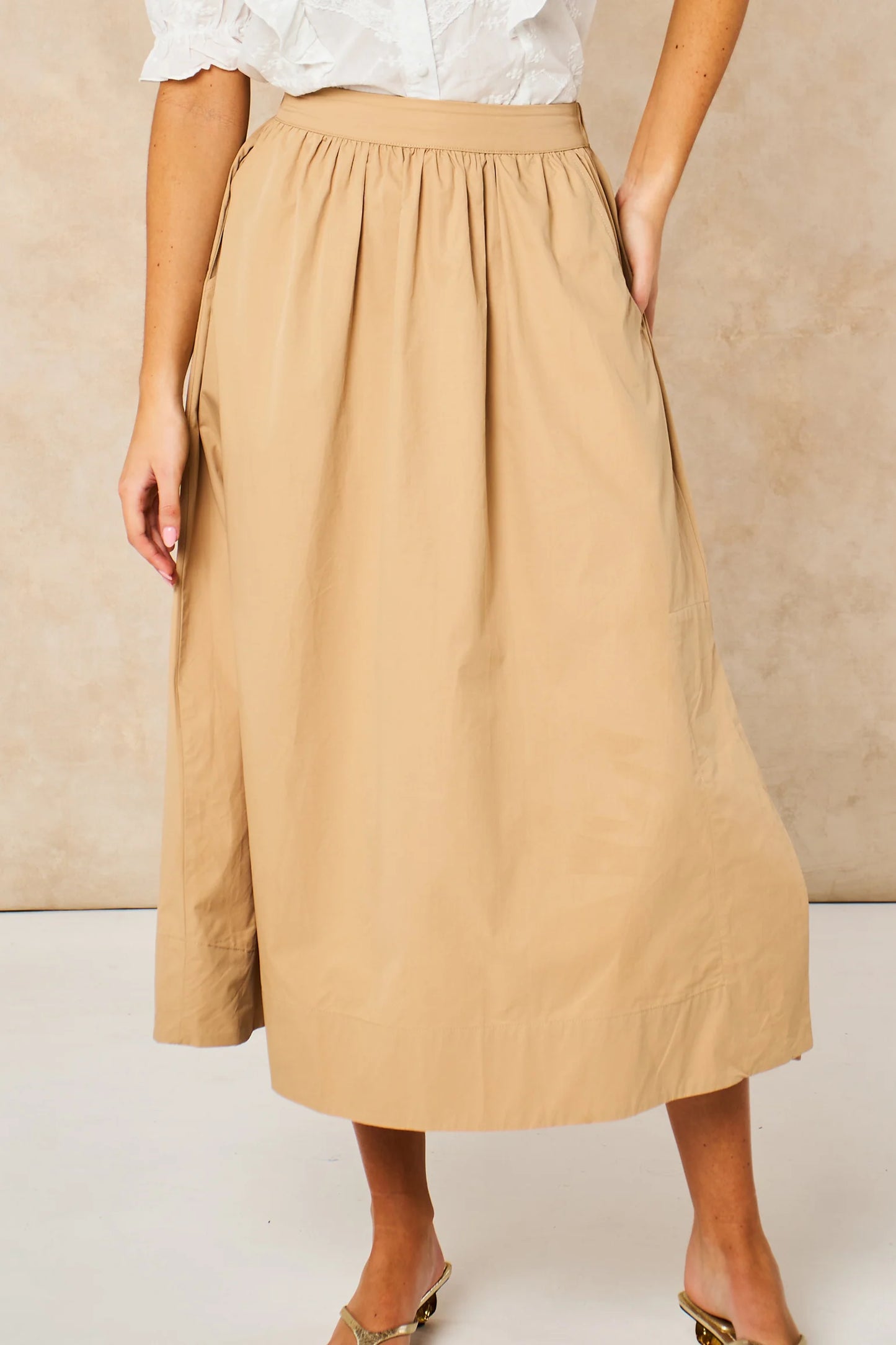 Midaxi Skirt - Beige