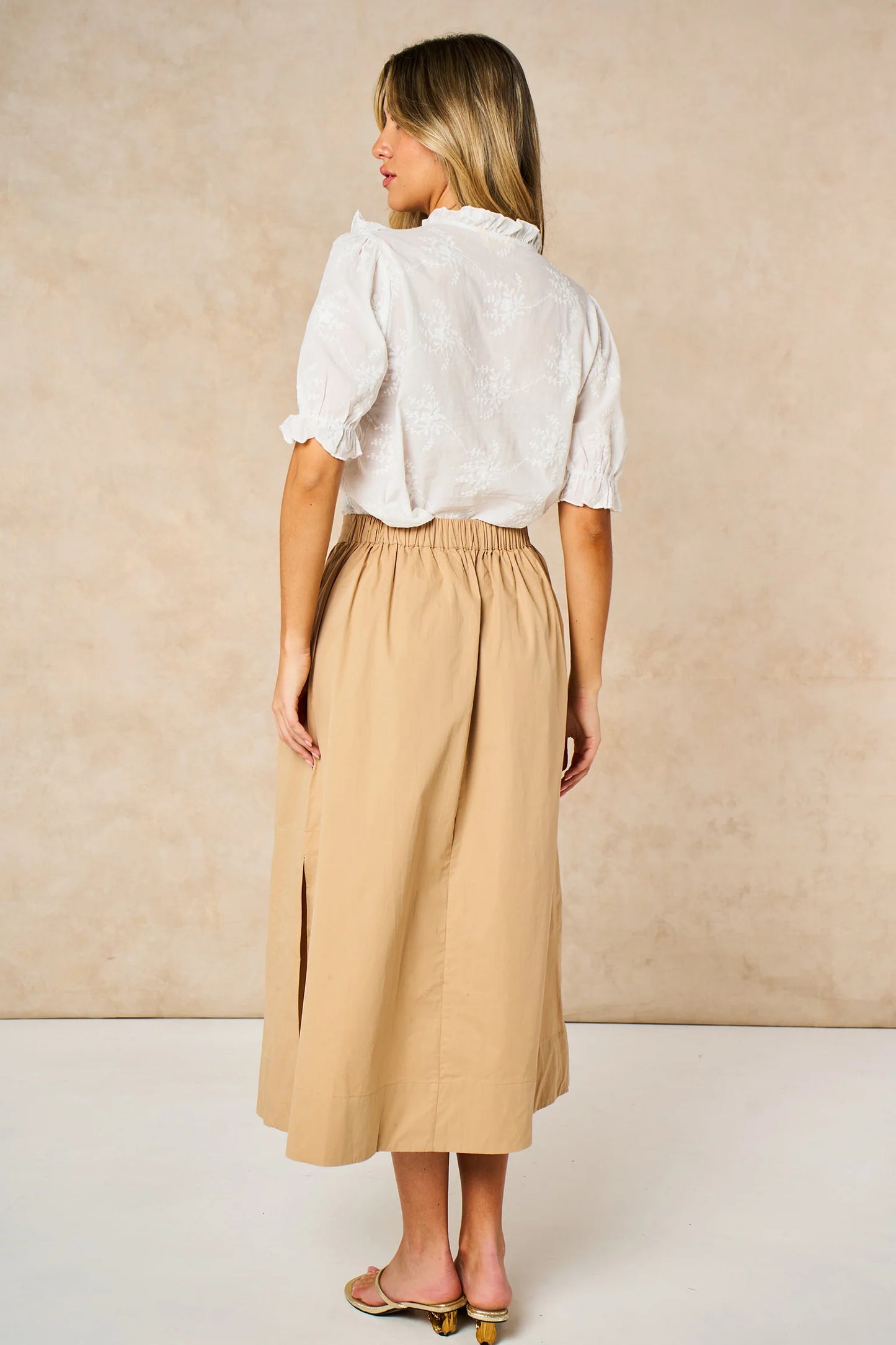 Midaxi Skirt - Beige